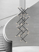 Axyaa LED Staircase Pendant Chandelier - Modern Nordic Design