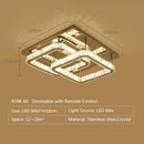 Axyaa Heart Crystal LED Ceiling Lamp for Modern Bedrooms & Living Rooms