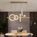 Axyaa Crystal Chandelier Indoor Ceiling LED Lighting for Living Room