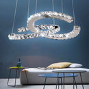Axyaa Crystal Chandelier Pendant Light for Living Room Bedroom Ceiling Lighting