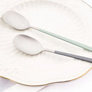 Axyaa Stainless Steel Cutlery Set: 2Pcs Spoons & Chopsticks Flatware Set