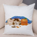 Axyaa Cartoon Cat Decorative Cushion Cover for Home, Sofa, Kids Room