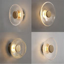 Axyaa Nordic Glass LED Wall Lamp Minimalist Reflective Lighting for Home Decor