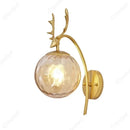 Axyaa LED Glass Spherical Wall Lamp for Home Living Room Bedroom Hallway Lighting
