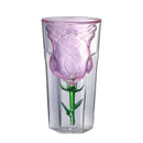 Axyaa 200ml Pink Rose Double Wall Coffee Wine Glasses Cup
