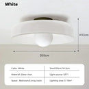 Axyaa Cream LED Ceiling Lamp Single Head Minimalist Nordic Design