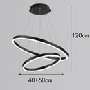 Axyaa LED Chandelier Pendant Light for Modern Dine Room Ceiling Lighting