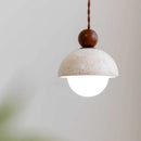 Axyaa Wabi Sabi LED Pendant Lamp Yellow Travertine Hanglamp for Home Decoration