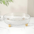 Axyaa Cosmetic Organizer: 360° Rotating Transparent Display Shelf for Makeup Storage