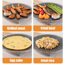 Axyaa Stainless Steel BBQ Grill Pan and Wok for Outdoor Cooking and Camping