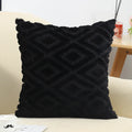 Axyaa White Faux Fur Velvet Pillow Covers 18x18 - Decorative Cushion Cover 45*45