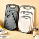 Axyaa Wheat Straw Marble Cutting Board Set - Multifunctional & Hanging Feature