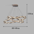 Axyaa Crystal Chandelier Ceiling Light | Luxury Living Room Bedroom Pendant Lamp