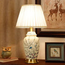 Axyaa Ceramic LED Table Lamp | Modern Luxury Desk Light for Home Living Room