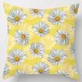 Axyaa Yellow Flower Pillowcase for Home Sofa Lumbar Cushion