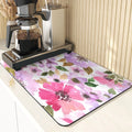 Floral Pattern Kitchen Coasters Set by Axyaa