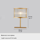 Axyaa Crystal Table Lamp 3000K E14 Bulb for Bedside Office Decoration