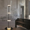 Axyaa Clear Glass Minimalist Floor Lamp for Modern Living Room Bedroom Decorating