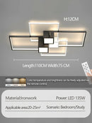 Axyaa Geometric LED Ceiling Light, Modern Minimalist Grand Living Room Lamp