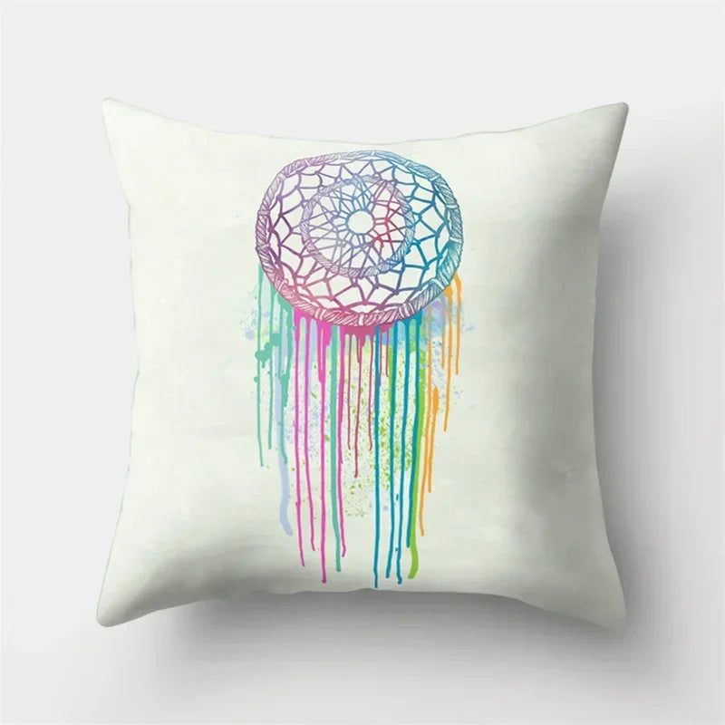 Bohemia Dreamcatcher Cushion Cover for Home Decor by Axyaa
