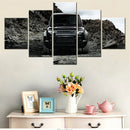 Axyaa OCTA Black 2025 Defender Canvas Wall Art Set - Interior Home Decor & Artwork