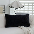 Axyaa Chenille Throw Pillowcase 30X50cm Solid Color Cushion Cover for Living Room