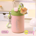 Axyaa Kids Stainless Steel Insulation Water Bottle with Straw - Double Drink Thermos Cup