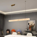Luxurious White Jade Marble Chandelier, Pure Copper, Axyaa Exclusive Lighting