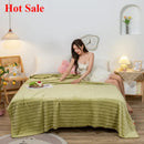 Axyaa Short Plush Fringed Blanket Siesta Milk Plush Decorative Blanket
