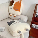 Axyaa Cartoon Cat Pillow Sofa Bedhead Cat Cushion Backrest Sleeping Pillow