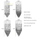 Axyaa Modern Crystal Chandelier for Staircase Lobby, Luxury LED Hanging Lamp