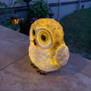 Axyaa Solar Owl Night Light Outdoor Waterproof Landscape Decor LED Powered Lamp