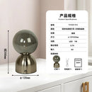 Axyaa Grey Glass Ball LED Desk Lamp | Nordic Modern Home Decor Table Light