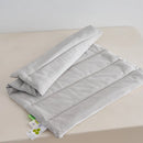 Axyaa Thicken 2 in 1 Pillow, Soft Grey Sleeping Cushion, Removable Cover, Comfortable Core