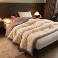 Axyaa Three-Layer Plush Blanket: Thick, Warm, & Versatile