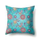 Abstract Geometric Bohemian Pillowcase in Colorful Exotic Style by Axyaa