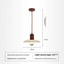 Axyaa Yellow Cave Stone Wooden Pendant Light for Bedside, Bar Counter, Study & Aisle