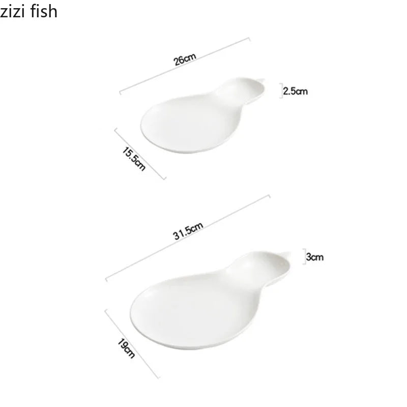 Axya Irregular Ceramic Dinner Plate Set Creative Design Specialty Tableware