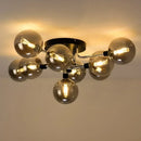 Axyaa Glass Ball LED Ceiling Light - Nordic Modern Living Room Bedroom Lighting
