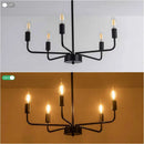 Axyaa Iron Chandelier: Modern Living Room Dining Room Lamp