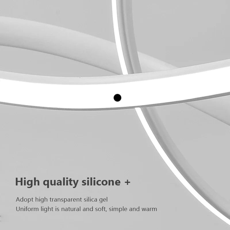 Modern Nordic LED Pendant Light by Axyaa for Home, Aluminum Line Design with Remote Dimming