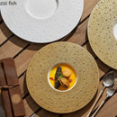 Axya Ceramic Dinner Plates Set in Solid Colors for Restaurant Style Dining