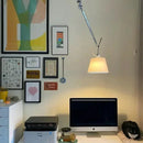 Axyaa Modern Fabric Ceiling Lamp with LED Chandelier