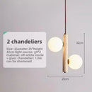 Axyaa Frosted Glass Crystal Chandelier: Elegant Round Ball Pendant Light for Living Room