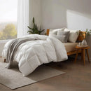 Axyaa Bamboo Comforter: All Season Queen Size, Soft Quilted Duvet Insert, Down Alternative