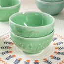 Axyaa 4.5-inch Plum Blossom Ceramic Dining Bowl for High-Temperature Tableware