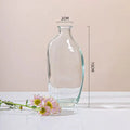 Axyaa Zen Glass Vase Geometric Single Flower Holder for Home Decor