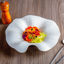 Axyaa Porcelain Fusion Soup Plate Irregular Shape Ceramic Tableware