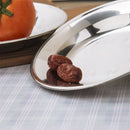 Axya Stainless Steel BBQ Plate: Thick Round Dish for Dining & Food Serving