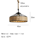 Axyaa Rope LED Pendant Chandelier: Stylish Lighting Fixture for Restaurants, Shops, and Hotels